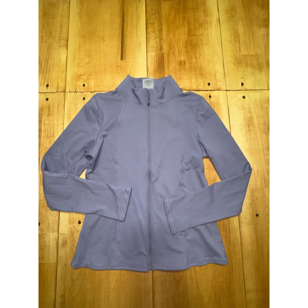 Laundry by Shelli Segal Women Medium Lavender Purple Full Zip Athletic Jacket‎